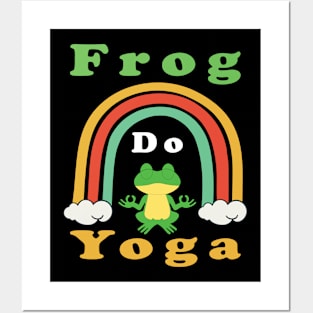 Frog Do Yoga Posters and Art